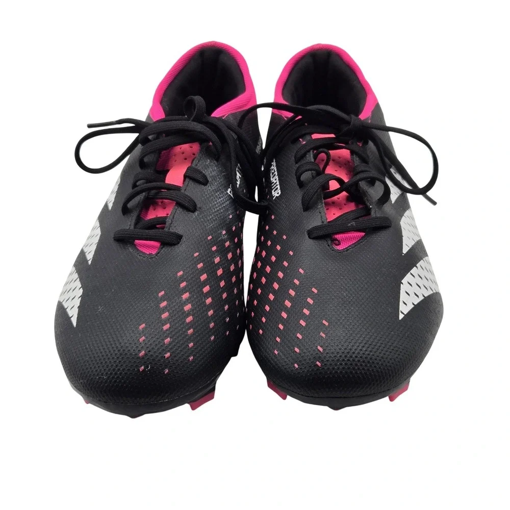 Adidas Predator Accuracy.3 Shoes Mens Size 8.5 Black Pink Soccer Cleats Spikes